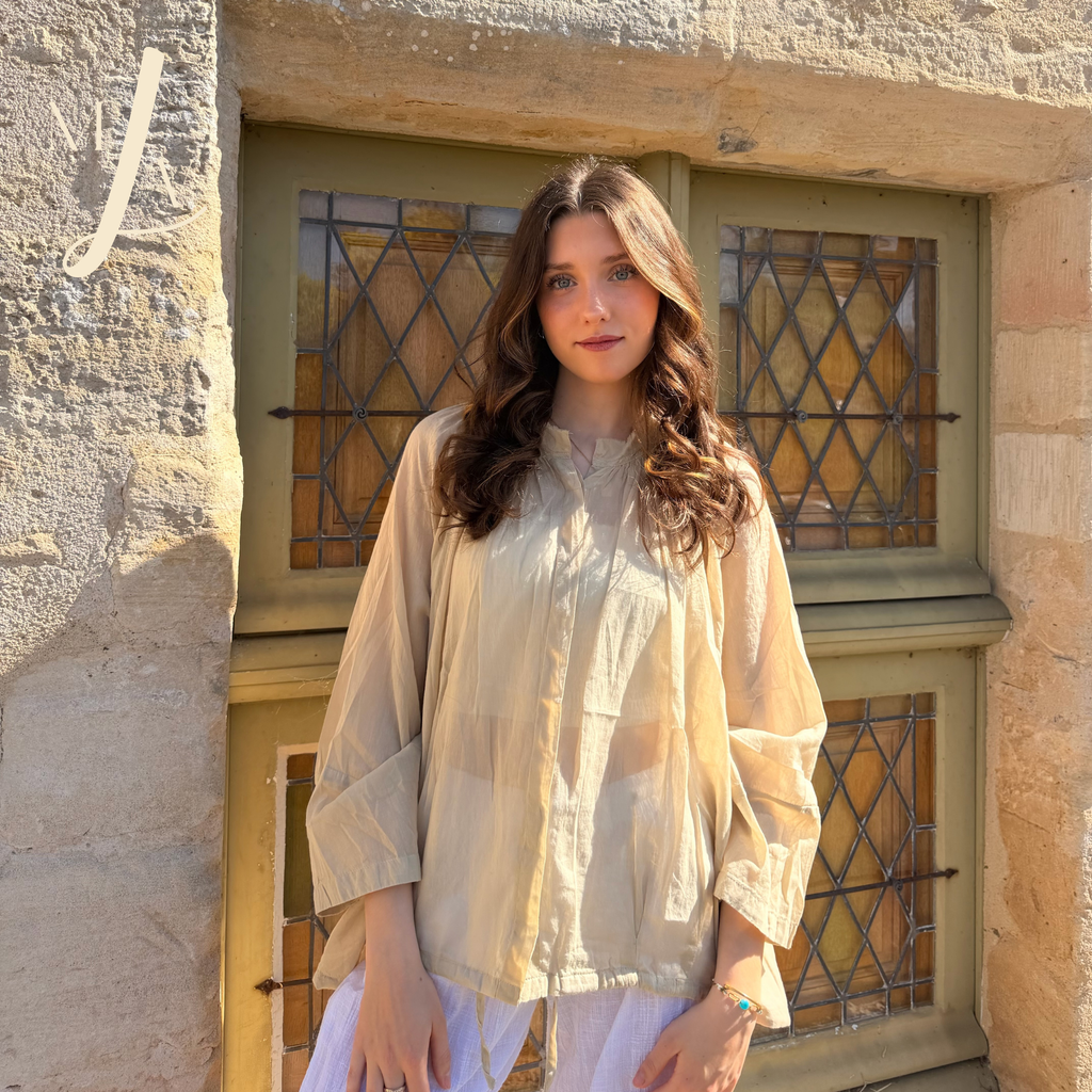 Blouse en voile de coton femme Norah bohème