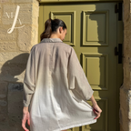 Chemise mi-longue dégradée beige Sicilia Esprit plage