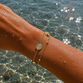 bracelet boussole doré