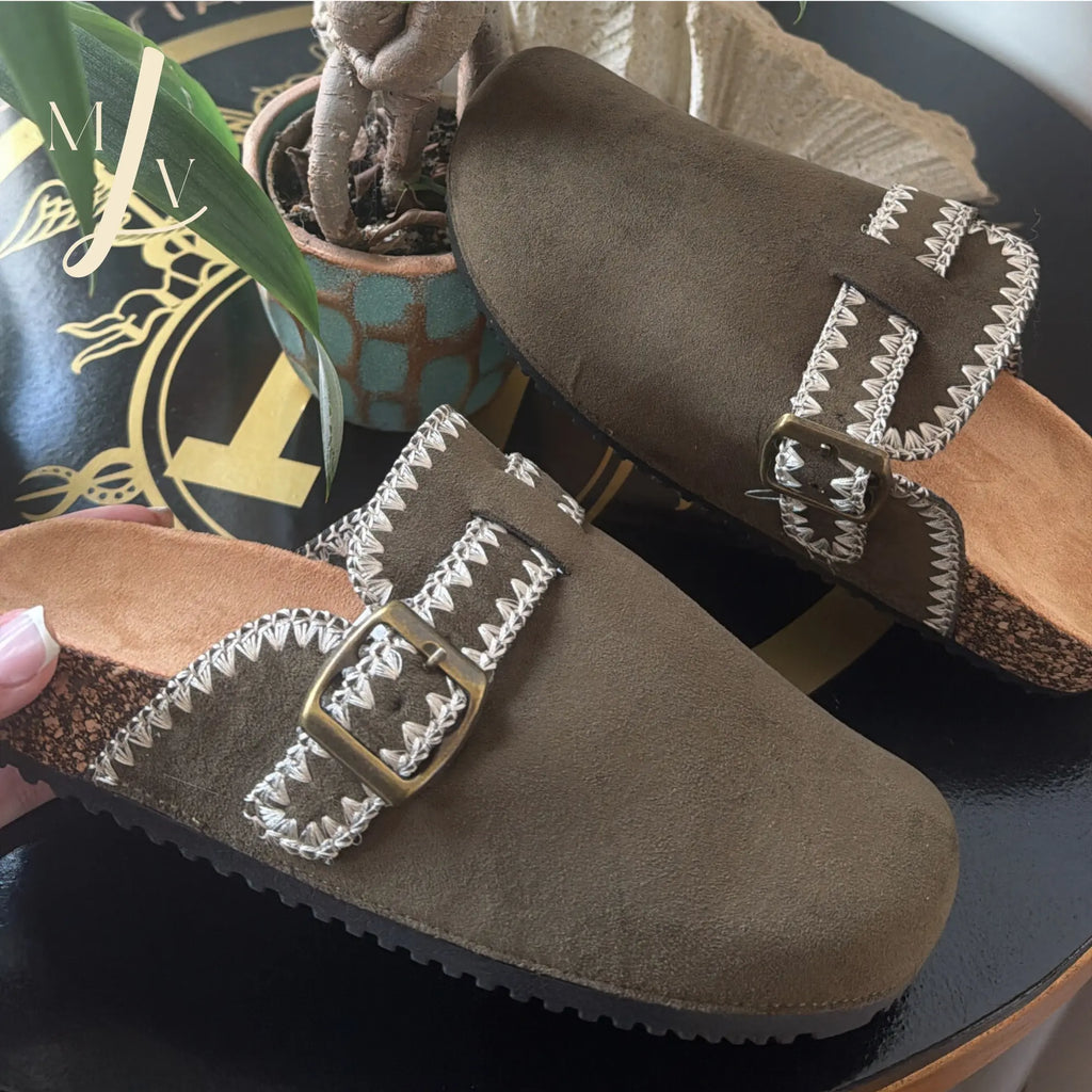 Mules kaki