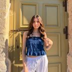 Top Azuria bleu