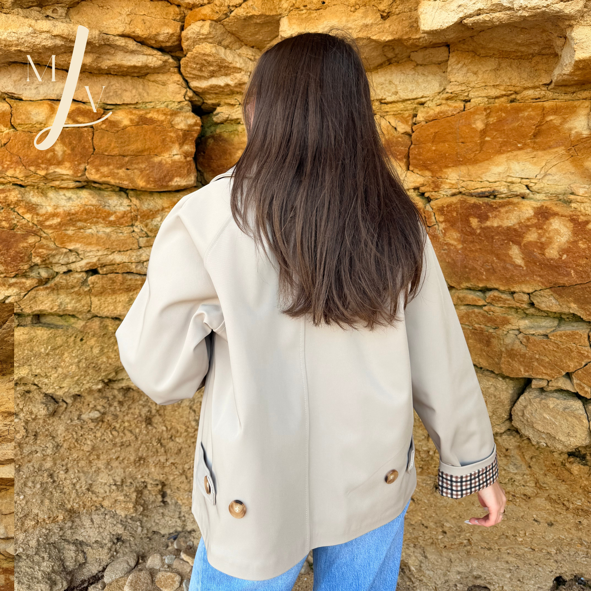 Veste Palma trench beige