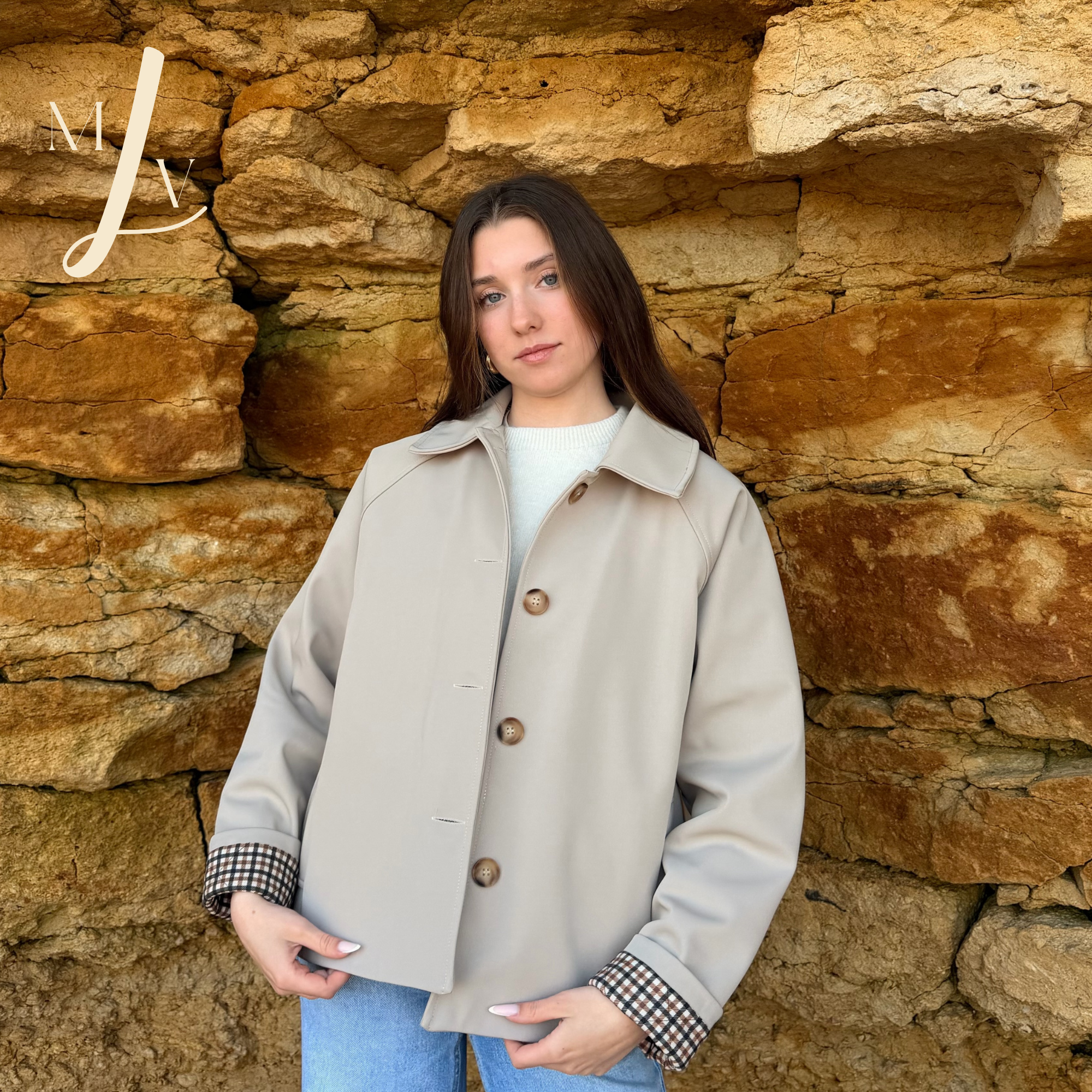 Veste Palma trench beige